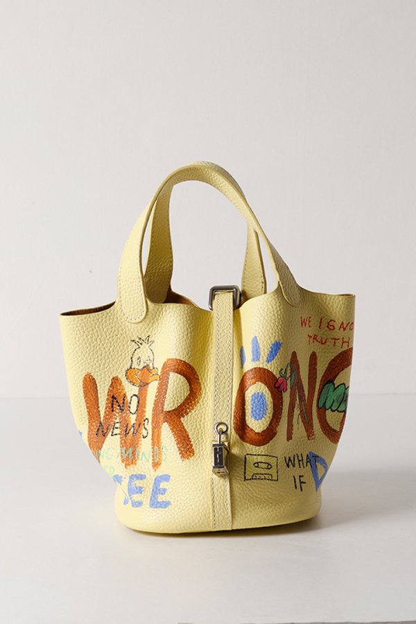 画像2: guernika ゲルニカ Cube Bag / size S / Butter yellow{E-}{GR-CB-3-BEA} (2)