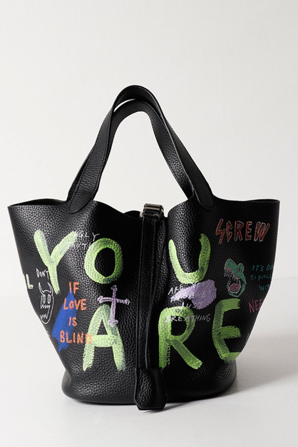 画像4: guernika ゲルニカ Cube Bag / size L / Black{E-}{GR-CB-1-BEA} (4)