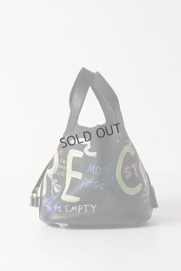 画像2: {SOLD}guernika ゲルニカ Cube Bag / size S / Black{E-}{GR-CB-3-BEA} (2)