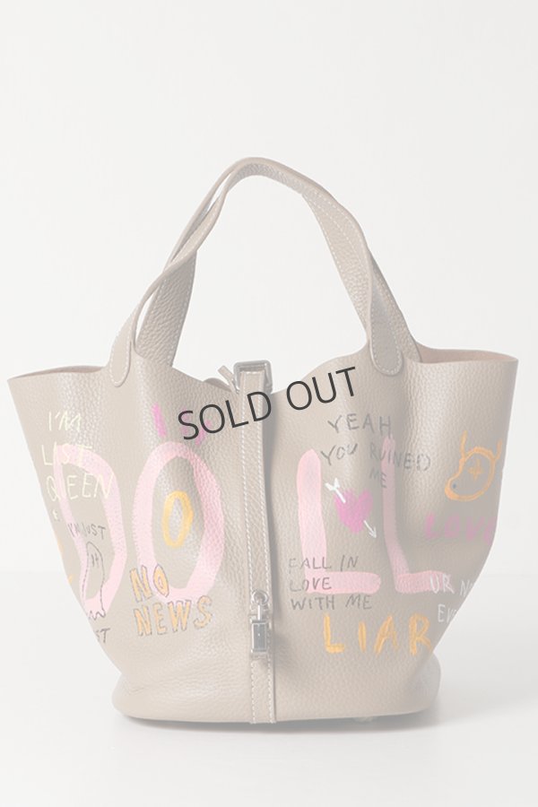 画像1: {SOLD}guernika ゲルニカ Cube Bag / size L / Beige{E-}{GR-CB-1-BEA} (1)