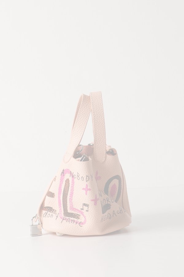 画像3:   guernika ゲルニカ Cube Bag / size MINI / Peach pink{E-}{GR-MCB-1-BEA} (3)