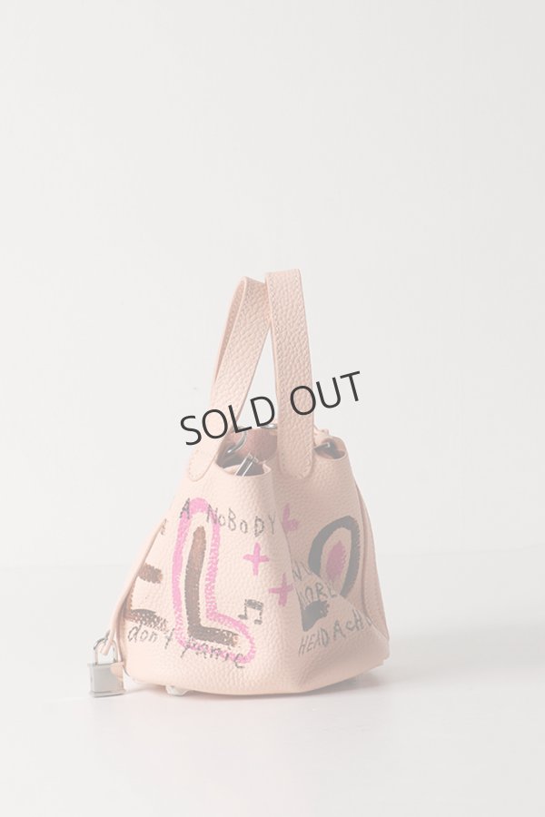 画像3: {SOLD}guernika ゲルニカ Cube Bag / size MINI / Peach pink{E-}{GR-MCB-1-BEA} (3)