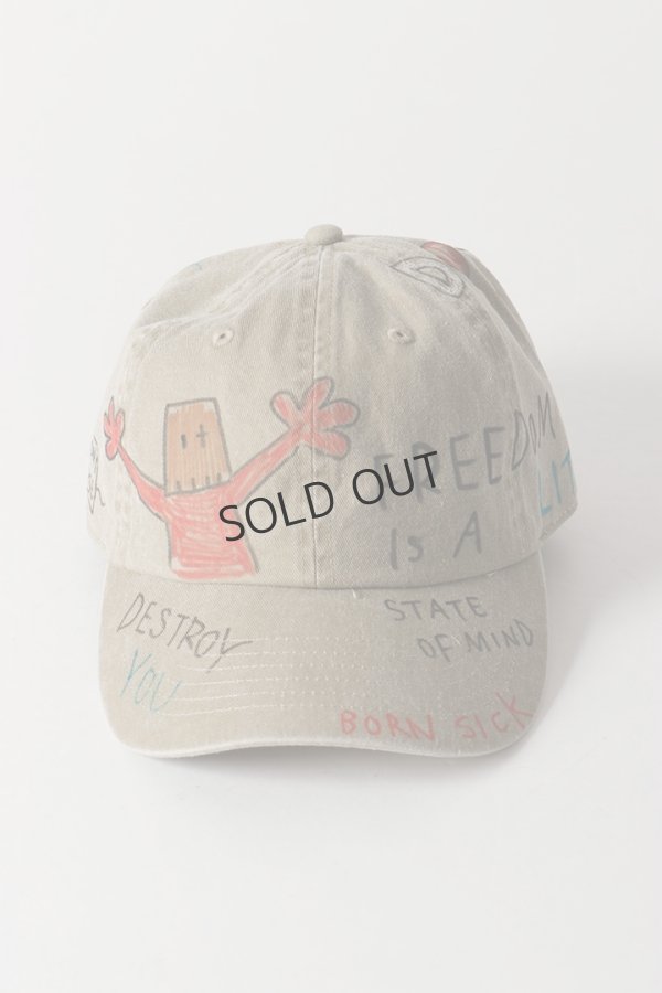 画像2: guernika ゲルニカ Paint cap{E-}{-BEA} (2)