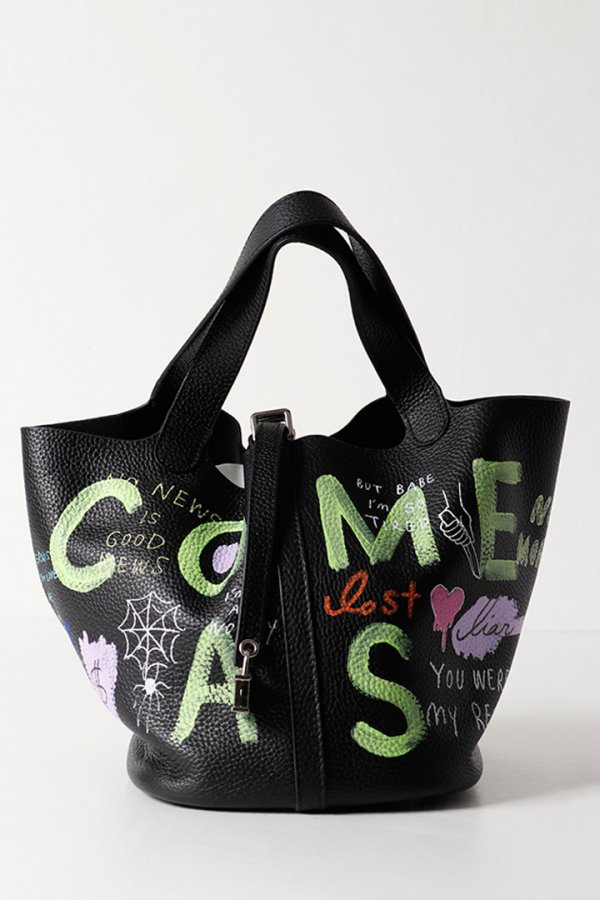 画像1: guernika ゲルニカ Cube Bag / size L / Black{E-}{GR-CB-1-BEA} (1)