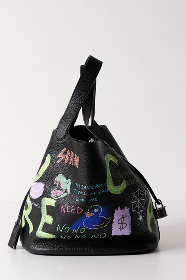 画像5: guernika ゲルニカ Cube Bag / size L / Black{E-}{GR-CB-1-BEA} (5)