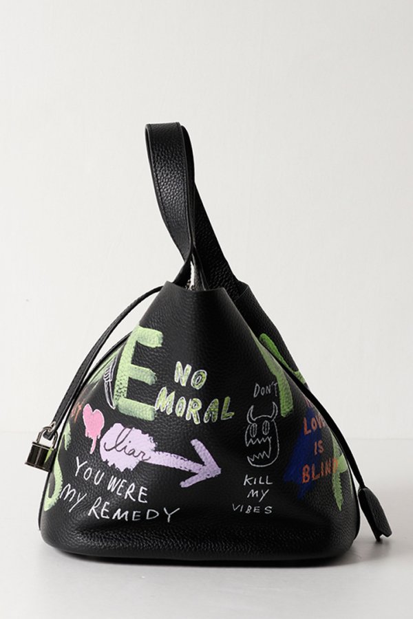 画像3: guernika ゲルニカ Cube Bag / size L / Black{E-}{GR-CB-1-BEA} (3)