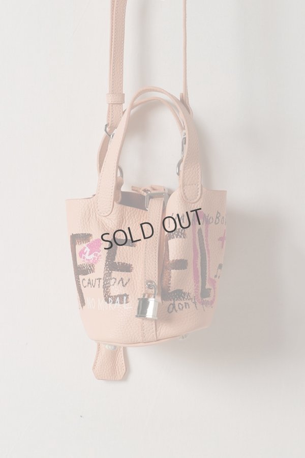 画像1: {SOLD}guernika ゲルニカ Cube Bag / size MINI / Peach pink{E-}{GR-MCB-1-BEA} (1)