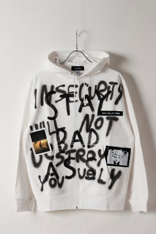 guernika ゲルニカ Paint Hoodie{-BDA}{E-} - underbar