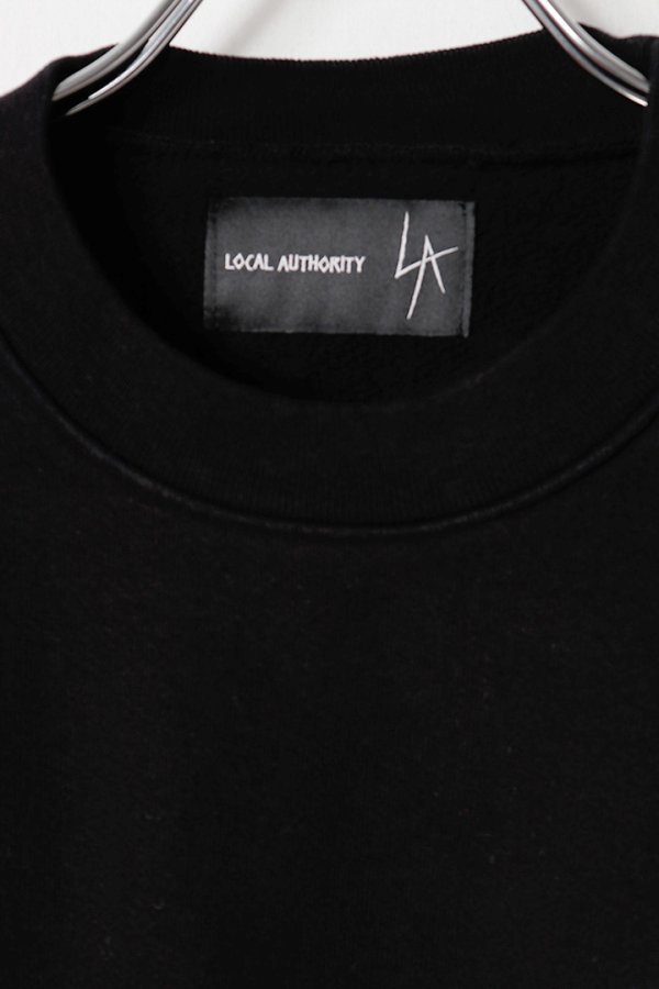 画像2: LOCAL AUTHORITY ローカルオーソリティ LA SLASH CREW NECK FLEECE{-BDA} (2)