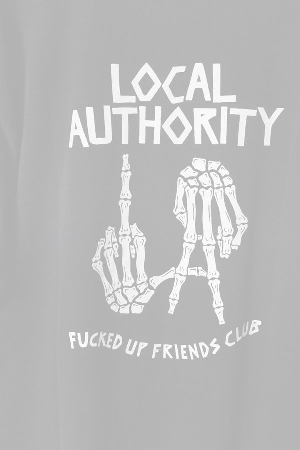 画像5:  {SOLD} LOCAL AUTHORITY ローカルオーソリティ LA BONES SHOP TEE{-BEA} (5)