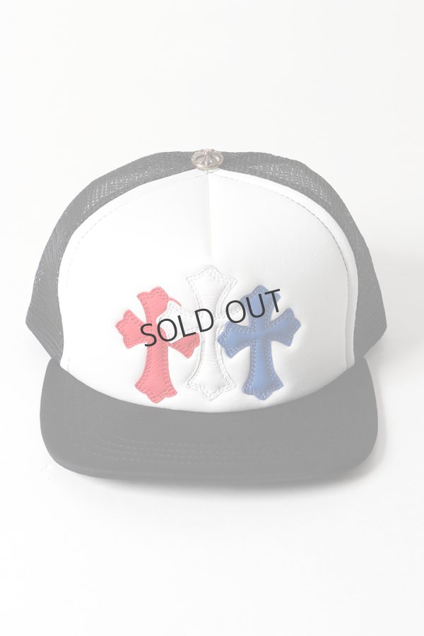 画像2: {SOLD}CHROME HEARTS クロムハーツ トリコロール セメタリー キャップ{-BFS} (2)