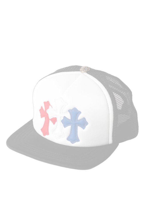 画像1:   CHROME HEARTS クロムハーツ トリコロール セメタリー キャップ {-BFS}  :CH202606-02-F  (1)