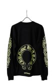 画像1: CHROME HEARTS クロムハーツ ホースシュー L/S Tシャツ{-BFS} (1)