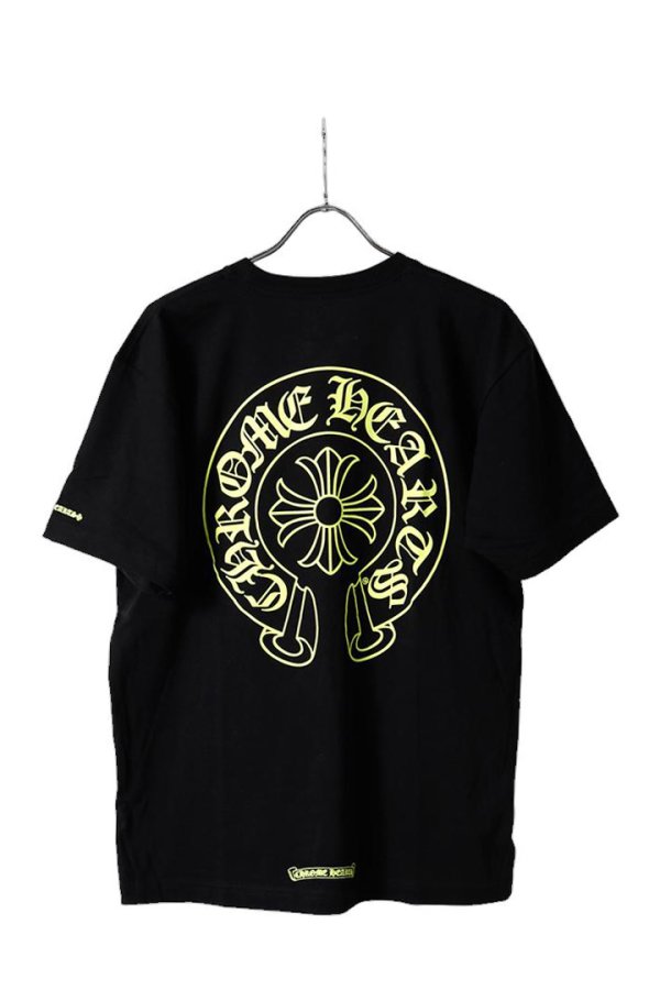 画像1: CHROME HEARTS クロムハーツ ホースシュー S/S Tシャツ{-BFS} (1)