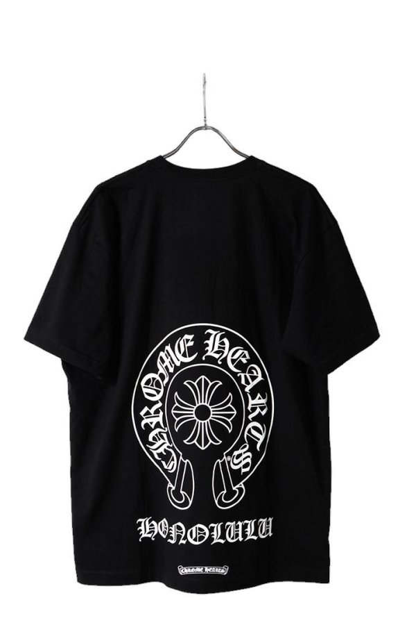 画像1: CHROME HEARTS クロムハーツ  【ホノルル限定】 ホースシュー S/S Tシャツ{-BFS} (1)