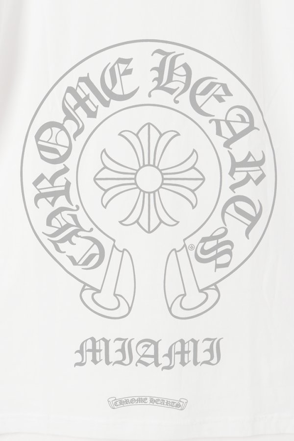 画像7:   CHROME HEARTS クロムハーツ  【マイアミ限定】 ホースシュー S/S Tシャツ {-BFS}  :CH202606-07-L  (7)