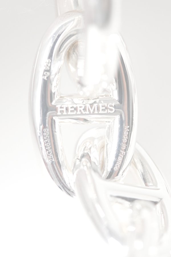 画像4:   ★海外買付 新品 インボイス付 HERMES エルメス Bracelet Chaine d'Ancre／シェーヌダンクル 14コマ{-BFS} (4)