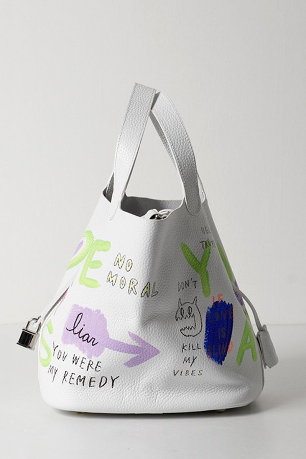 画像2: guernika ゲルニカ Cube Bag / size L / White{GR-CB-1-BFS}{E-} (2)