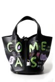 画像1: guernika ゲルニカ Cube Bag / size L / Black{GR-CB-1-BFS}{E-} (1)