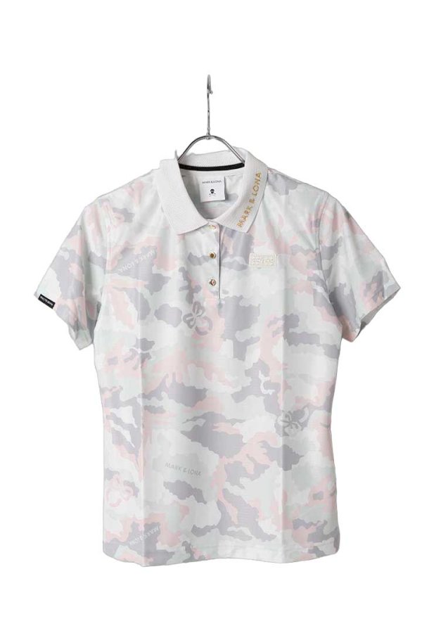 画像1: MARK & LONA マークアンドロナ Element Camo Mesh Polo | WOMEN{-BFA} (1)