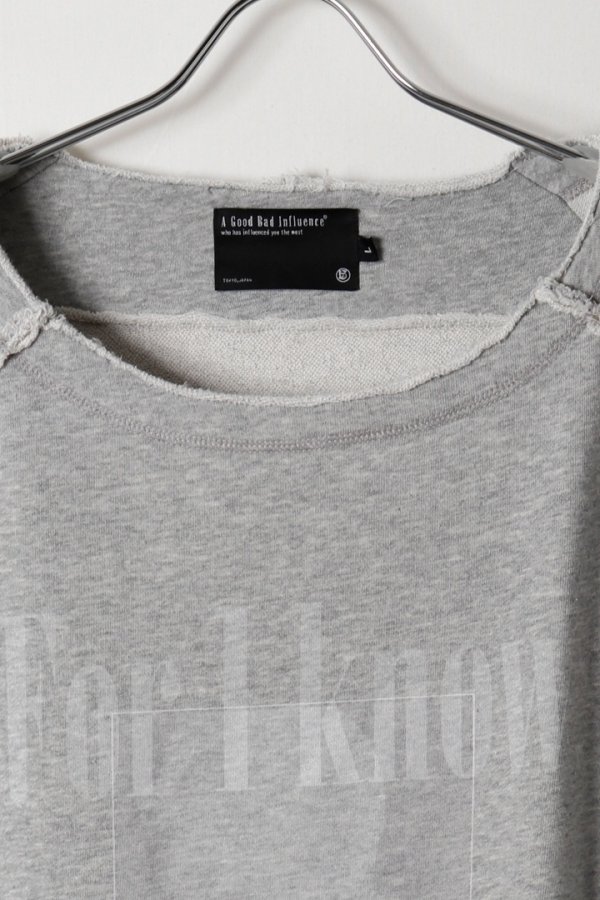 画像2: a good bad influence アグッドバッドインフルエンス FOR I KNOW Faded Lightweight Sweatshirt{-BFA} (2)