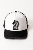 画像2: YOSHINORI KOTAKE DESIGN ヨシノリコタケ YK3DE-CHESS BLK WHT BLK BLK/BLK{-BFA} (2)