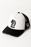 画像1: YOSHINORI KOTAKE DESIGN ヨシノリコタケ YK3DE-CHESS BLK WHT BLK BLK/BLK{-BFA} (1)