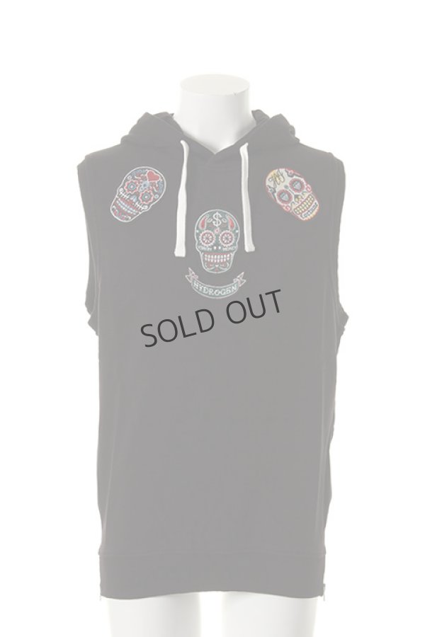 画像1: {SOLD}HYDROGEN ハイドロゲン LTD SLEEVELESS HOODIE{210-21740001-150-AFS} (1)