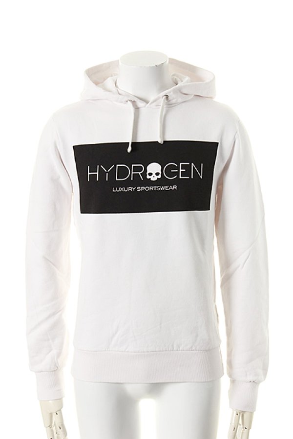 画像1: HYDROGEN ハイドロゲン LOGO HOODIE{210-10119001-100-AEA} (1)