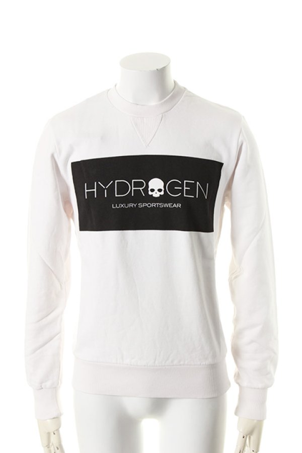 画像1: HYDROGEN ハイドロゲン LOGO SWEATSHIRT{210-10139001-100-AEA} (1)