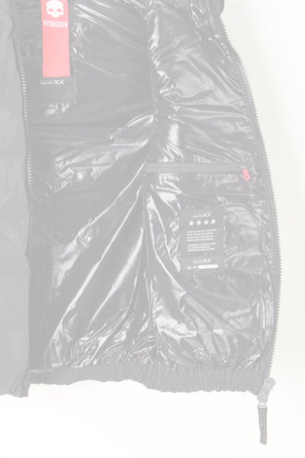 画像5:   HYDROGEN×DUVETICA ハイドロゲン×デュベティカ ARISTEO VEST BLACK REFLEX HYDROGEN BY DUVETICA{210-10711001-150-AIA} (5)