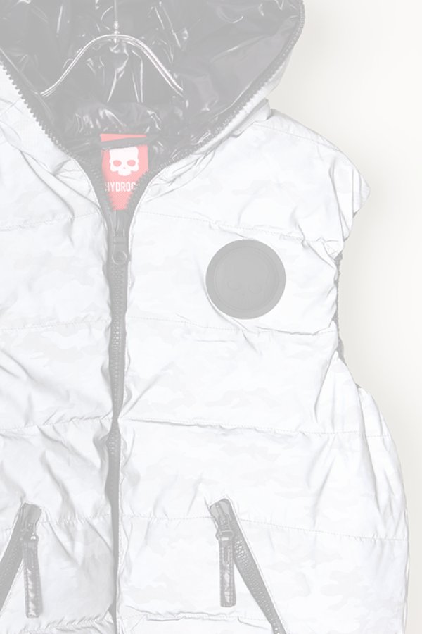 画像3:   HYDROGEN×DUVETICA ハイドロゲン×デュベティカ ARISTEO VEST CAMO REFLEX HYDROGEN BY DUVETICA{210-10711002-815-AIA} (3)