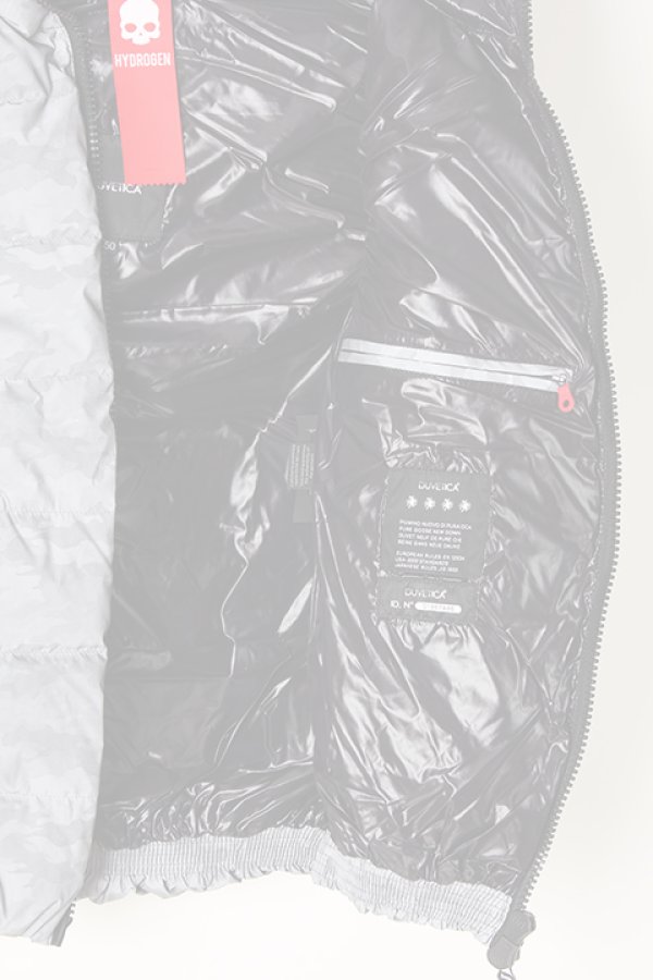 画像5:   HYDROGEN×DUVETICA ハイドロゲン×デュベティカ ARISTEO VEST CAMO REFLEX HYDROGEN BY DUVETICA{210-10711002-815-AIA} (5)