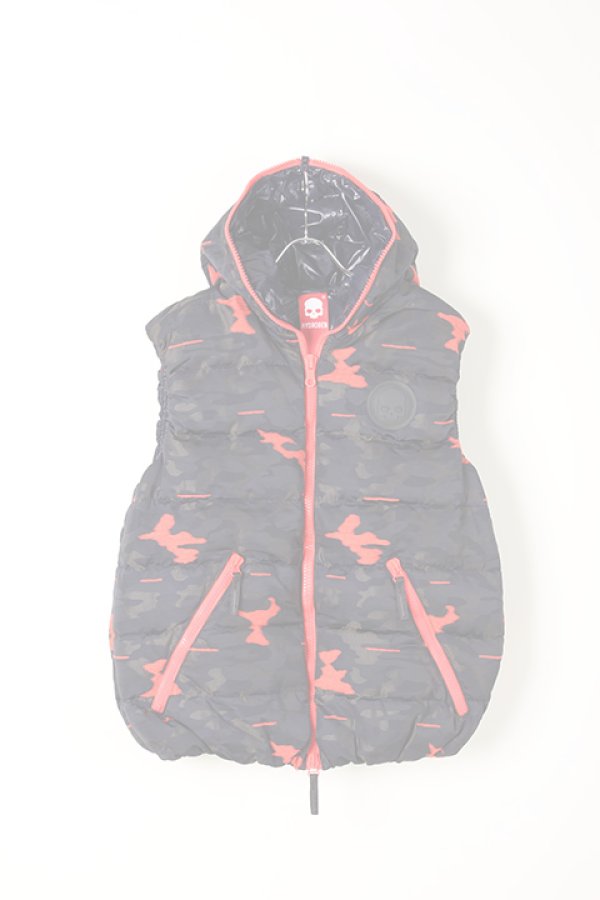 画像1:   HYDROGEN×DUVETICA ハイドロゲン×デュベティカ ARISTEO VEST CAMO FLUO HYDROGEN BY DUVETICA{210-10711004-515-AIA} (1)