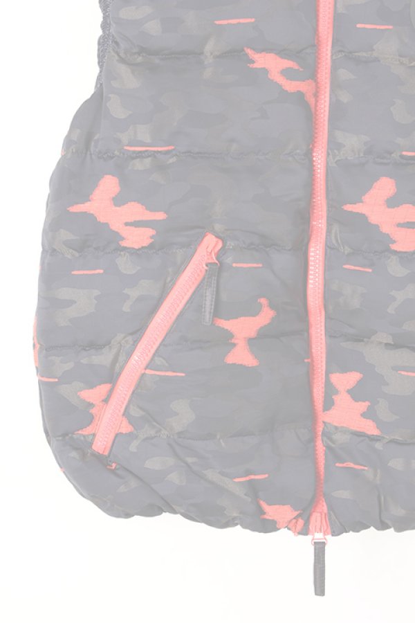 画像4:   HYDROGEN×DUVETICA ハイドロゲン×デュベティカ ARISTEO VEST CAMO FLUO HYDROGEN BY DUVETICA{210-10711004-515-AIA} (4)