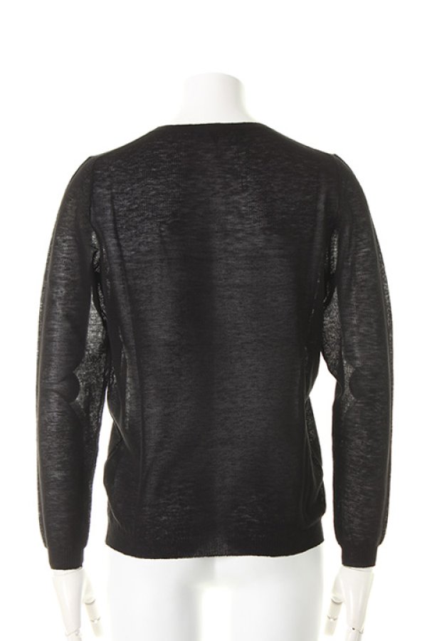 画像2: 【 50%OFF セール118,800円→59,400円】 ANN DEMEULEMEESTER アンドゥムルメステール KNIT MARVEL BLACK{2101141011-013(1414014256)-ADS} (2)