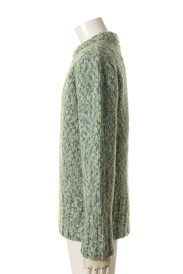 画像3: 【 50%OFF セール107,800円→53,900円】 ANN DEMEULEMEESTER アンドゥムルメステール KNIT FILLMORE TURQUOISE MELANGE{1602-4032-260-055-AFA} (3)