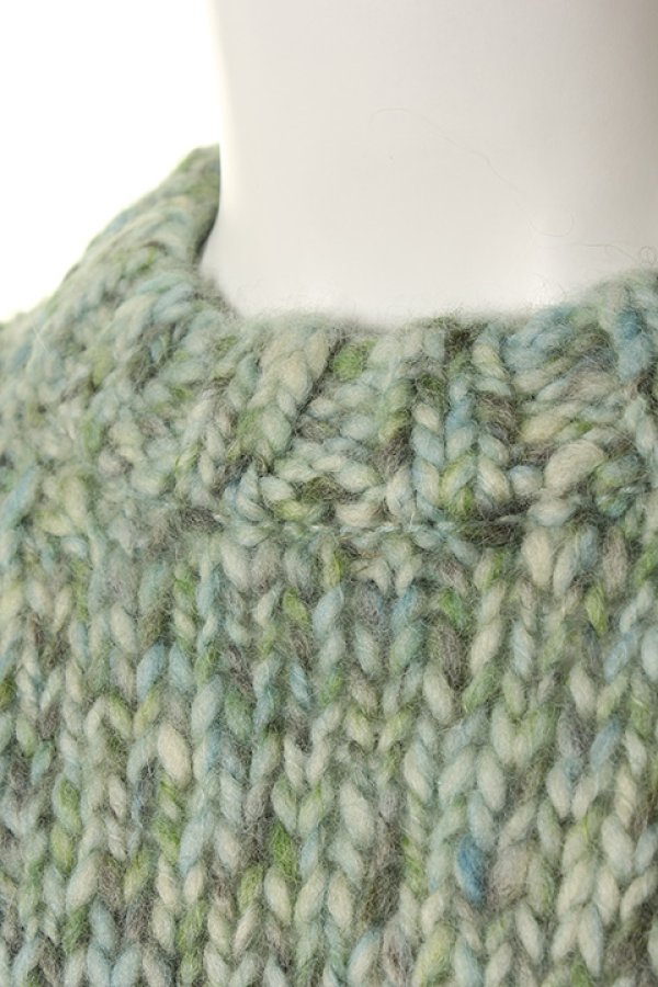 画像4: 【 50%OFF セール107,800円→53,900円】 ANN DEMEULEMEESTER アンドゥムルメステール KNIT FILLMORE TURQUOISE MELANGE{1602-4032-260-055-AFA} (4)