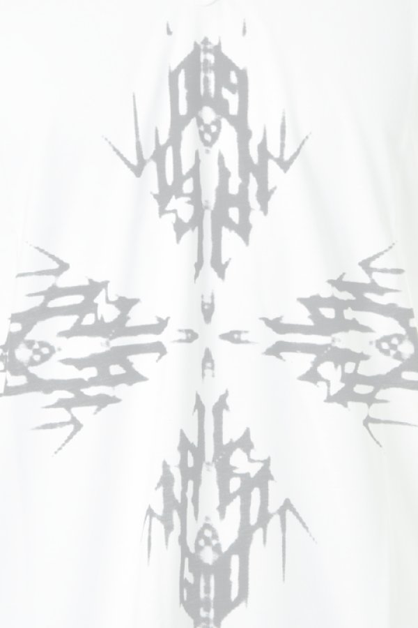 画像4:  {SOLD} ANN DEMEULEMEESTER アンドゥムルメステール TOP SERAPHIN WHITE + PRINT PRIDE BLACK {2101332011-004(132-3855/220)-ACA}  :2101332011-004-7  (4)