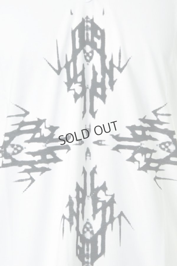 画像4: {SOLD}ANN DEMEULEMEESTER アンドゥムルメステール TOP SERAPHIN WHITE + PRINT PRIDE BLACK{2101332011-004(132-3855/220)-ACA} (4)