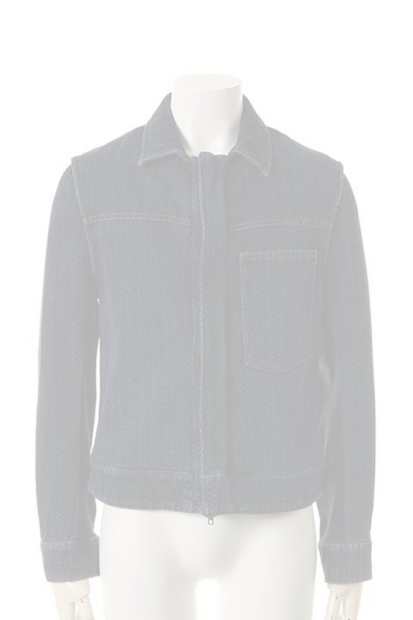 画像1:  {SOLD} ANN DEMEULEMEESTER アンドゥムルメステール JACKET BRASH INDIGO+JADED INDIGO {1602-3000-192-059-AFA}  :2101462017-992-05  (1)