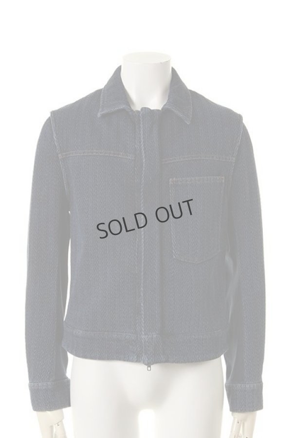 画像1: {SOLD}ANN DEMEULEMEESTER アンドゥムルメステール JACKET BRASH INDIGO+JADED INDIGO{1602-3000-192-059-AFA} (1)