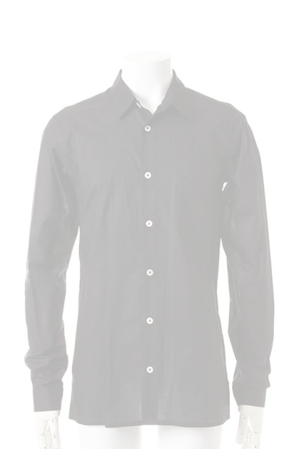 画像1:   ANN DEMEULEMEESTER アンドゥムルメステール SHIRT COTONE BLACK {2101841001-013(1413600120)-ADS}  :2101841001-013-5  (1)