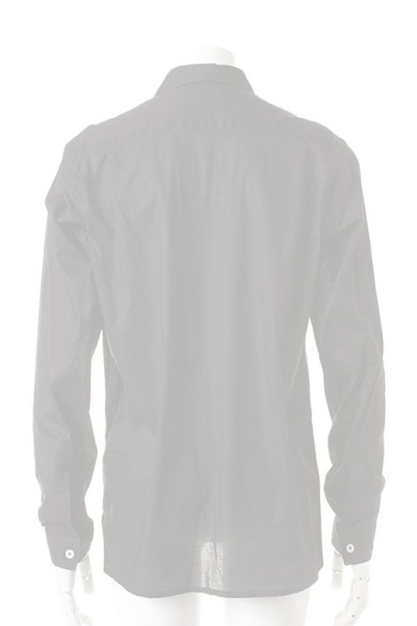 画像2:   ANN DEMEULEMEESTER アンドゥムルメステール SHIRT COTONE BLACK {2101841001-013(1413600120)-ADS}  :2101841001-013-5  (2)