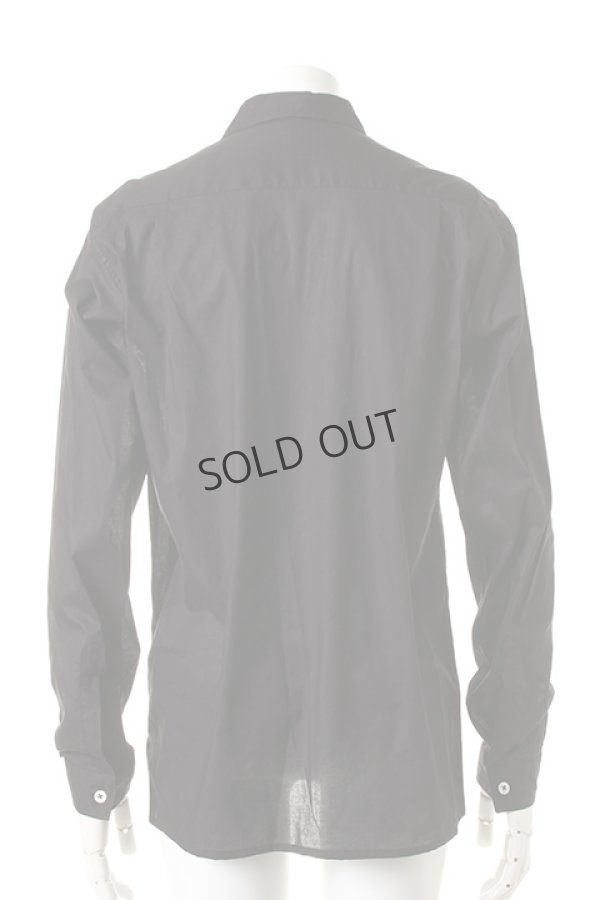 画像2: {SOLD}ANN DEMEULEMEESTER アンドゥムルメステール SHIRT COTONE BLACK{2101841001-013(1413600120)-ADS} (2)