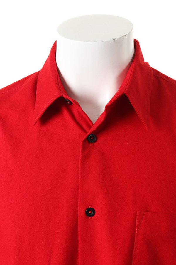 画像4: 【 50%OFF セール61,600円→30,800円】 ANN DEMEULEMEESTER アンドゥムルメステール SHIRT GRATTE RED{21-01-852024-00/152-3610-154-AEA} (4)