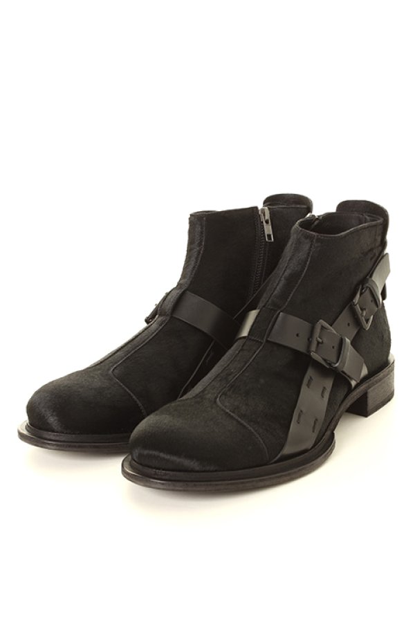 画像2: 【 50%OFF セール250,800円→125,400円】 ANN DEMEULEMEESTER アンドゥムルメステール SHOES ARGO NERO+VITELLO OLIO LAVATO NERO{1602-4202-355-099-AFA} (2)