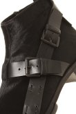 画像4: ANN DEMEULEMEESTER アンドゥムルメステール SHOES ARGO NERO+VITELLO OLIO LAVATO NERO{1602-4202-355-099-AFA} (4)