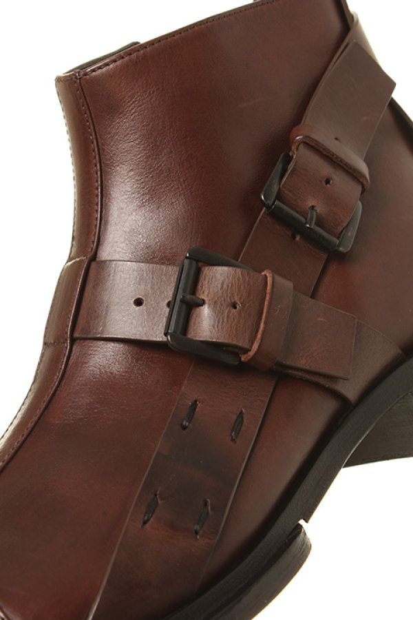 画像4: 【 50%OFF セール220,000円→110,000円】 ANN DEMEULEMEESTER アンドゥムルメステール SHOES VITELLO OLIO LAVATO BROW{1602-4202-372-060-AFA} (4)