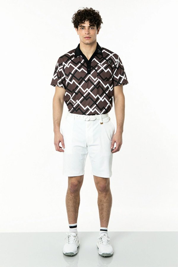 画像2: CPG GOLF シーピージーゴルフ ジオメトリックプリントショートパンツ{-BDS} (2)